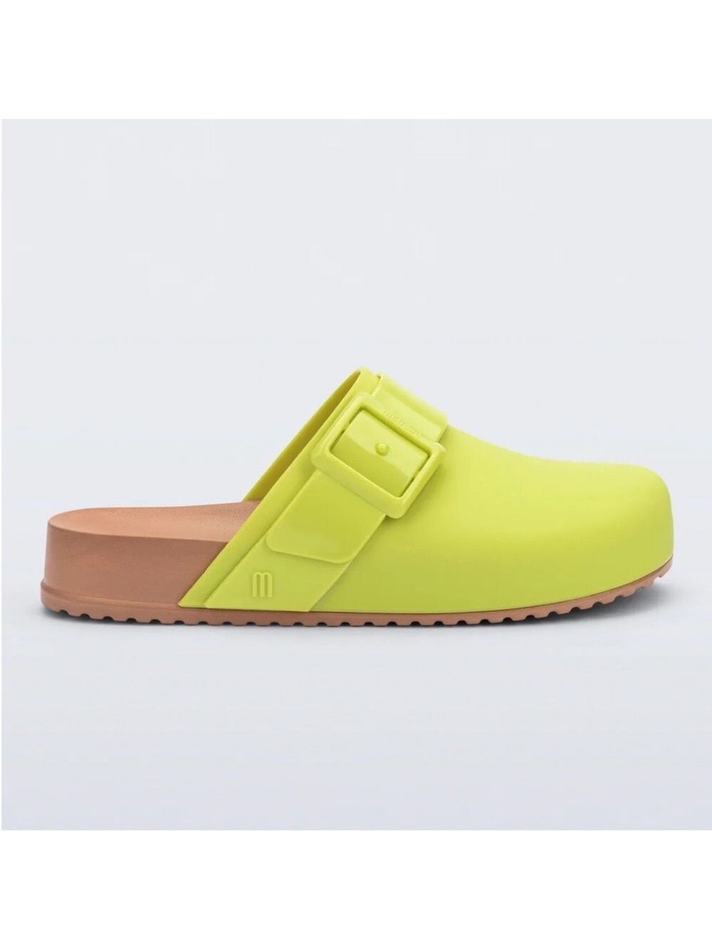 Mini Melissa Kids' Green/Brown Water Resistant Cozy Clog—13 - Picture 6 of 10